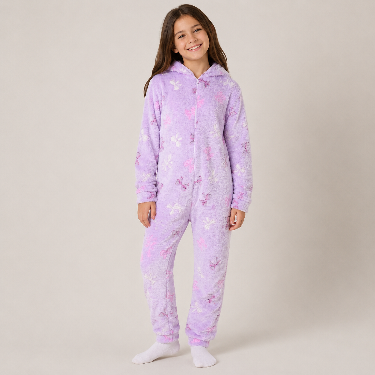 Macacão Infantil Ultra Soft com Capuz