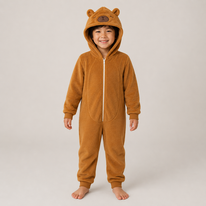 Macacão Infantil Kigurumi Capivara