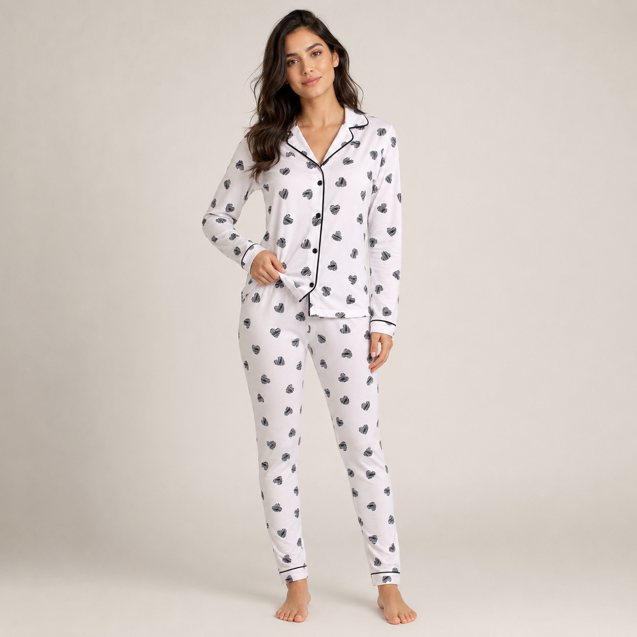 Pijama Americano Feminino Longo