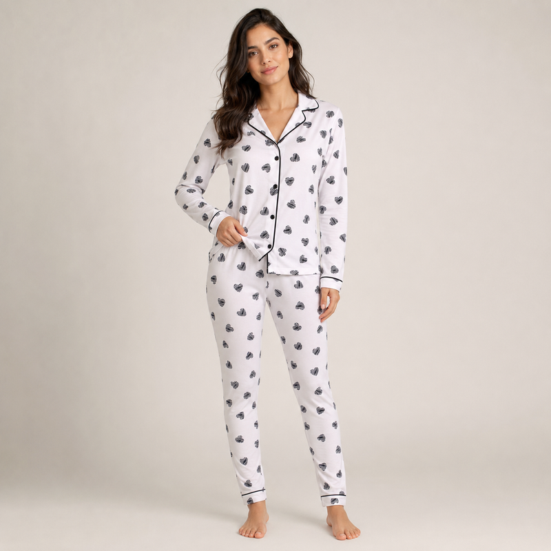 Pijama Americano Feminino Longo