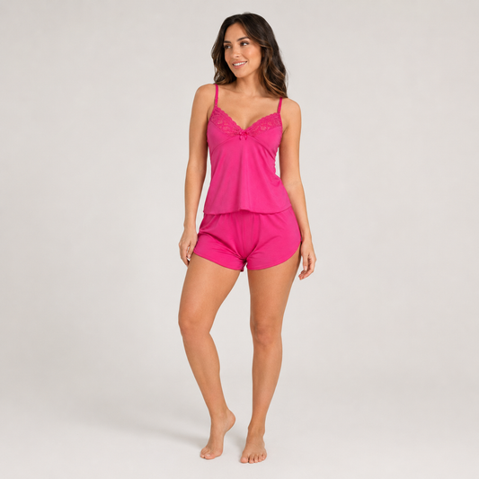 Baby Doll Feminino com Renda