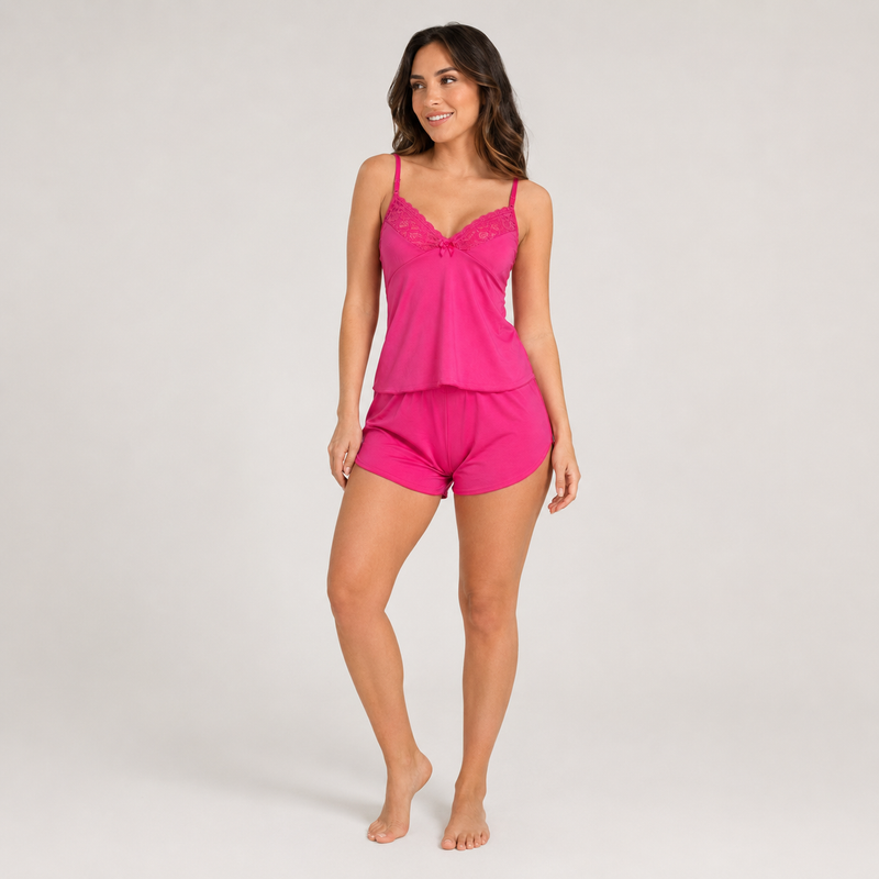 Baby Doll Feminino com Renda