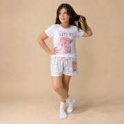 Pijama Tal Mãe Tal Filha Print Love Ursinha Lumi Sorvete Delicioso
