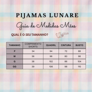 Short Doll Feminino com Alça Regulável Print Love Ursinha Lumi