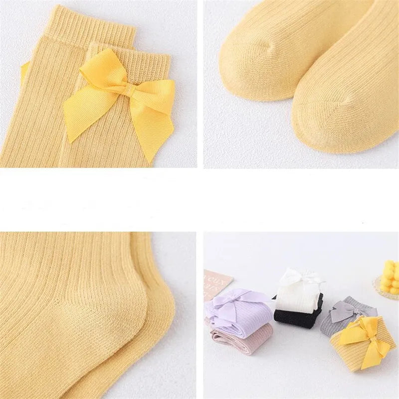 Meia Infantil Laço Lunare® – Delicadeza e Conforto