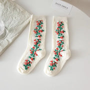 Kit Meias Floral Vintage Lunare® – Maciez e Charme