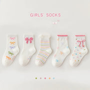 Kit Meias Laço Lunare® – Maciez e Estilo Infantil