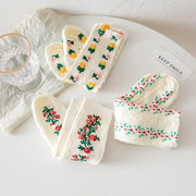 Kit Meias Floral Vintage Lunare® – Maciez e Charme