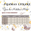 Pijama Curto Feminino Camiseta Manga Curta e Shorts Estampa Personalizada Luna & Mimi Ratinhas Mágicas