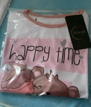 Pijama Infantil Menina Print Love Usinha Lumi Sorvete Delicioso