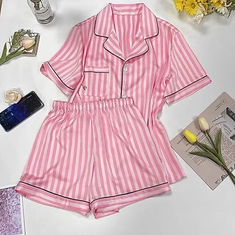Pijama Americano Cetim Premium Rosa - imagem 3