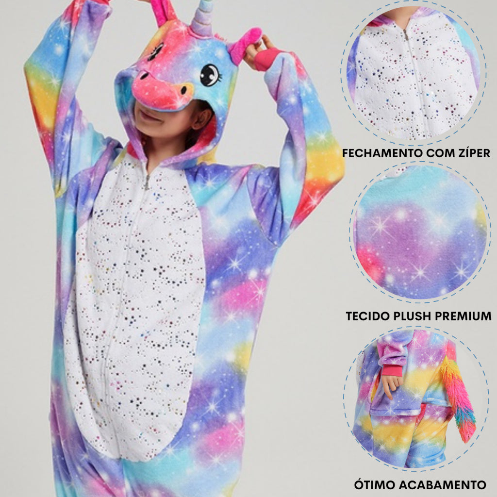 Macacão Adulto Kigurumi Unicórnio - imagem 2