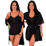 Kit Robe + Short Doll com Renda - imagem 10