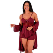 Kit Robe + Short Doll com Renda - imagem 6