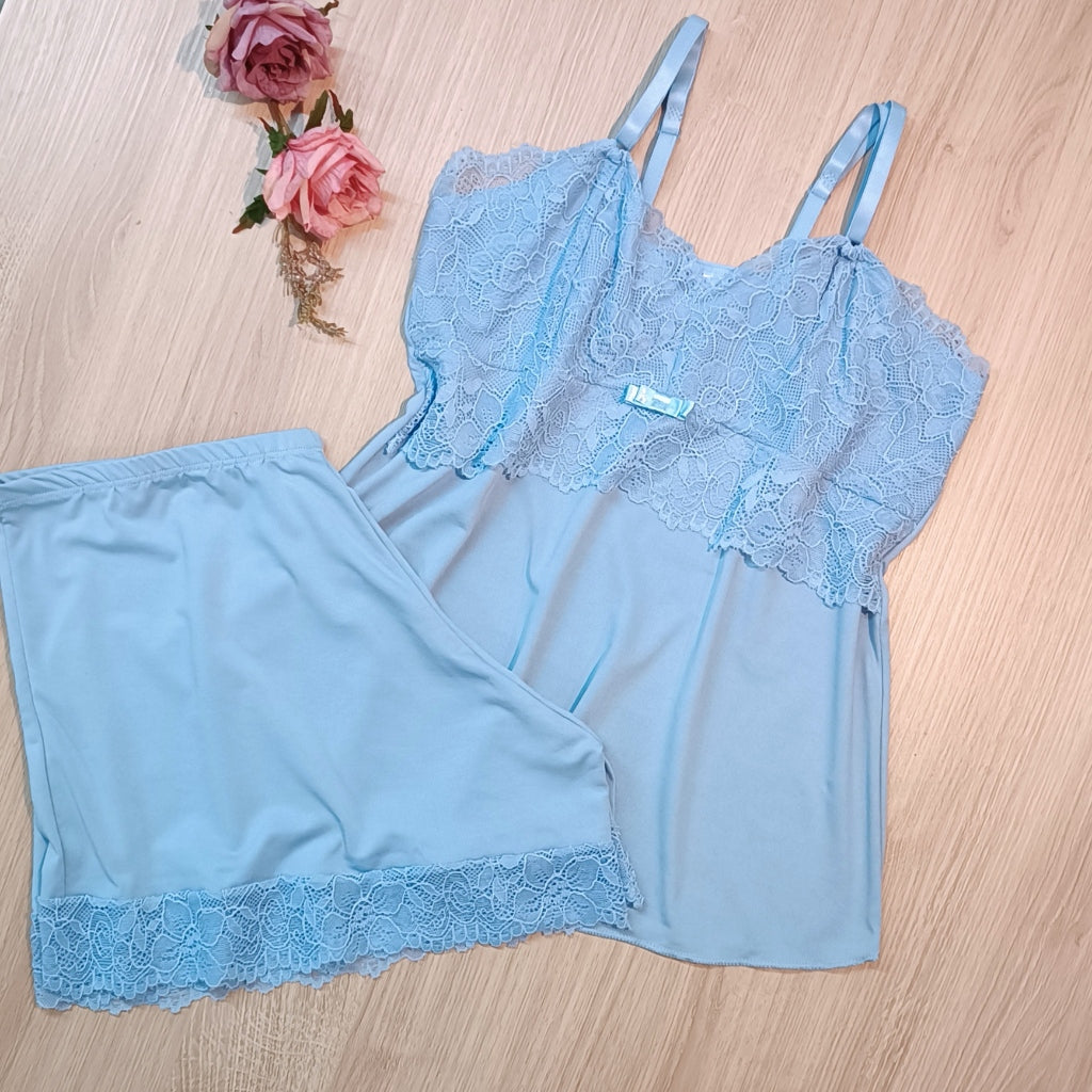 Baby Doll Microfibra com Renda - imagem 7
