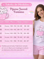 Pijama Infantil Estampado Manga Curta - imagem 6