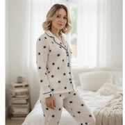 Pijama Americano Longo com Botões - imagem 12