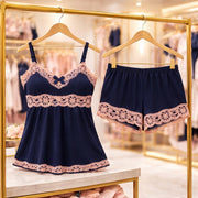 Baby Doll Renda Bicolor com Alça Ajustável - imagem 4