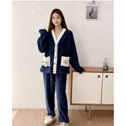 Pijama Feminino de Pelúcia com Cardigan - imagem 7