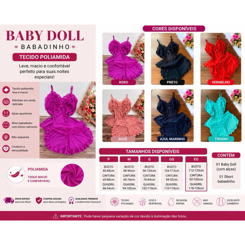 Baby Doll Babados Premium - imagem 7