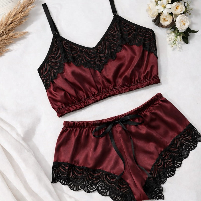 Baby Doll Cetim com Renda - imagem 6