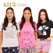 Kit 3 Pijamas Femininos de Verão - imagem 7