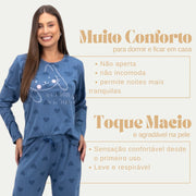Kit 3 Pijamas Femininos de Inverno - imagem 2