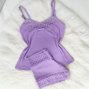 Baby Doll Suede Canelado com Renda - Vinho