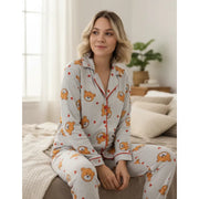 Pijama Americano Longo com Botões - imagem 14
