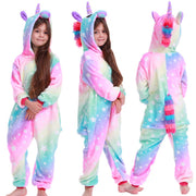 Macacão Infantil Kigurumi Personagens - Unicórnio Galáxia