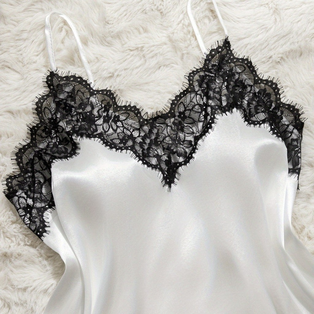 Baby Doll Cetim Plus Size com Renda - imagem 5